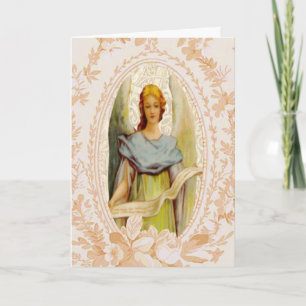 Vintage Angel-Osterkarte Feiertagskarte