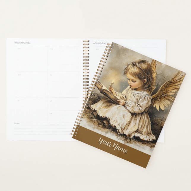 Vintage Angel Planner Personalize with Your Name" Planer (Anzeige)