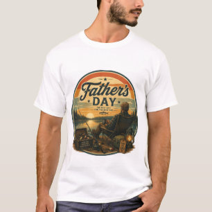Vintage-Angeln zum Vatertag T-Shirt