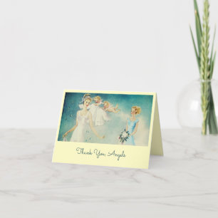 Vintage Angels Bridal/Wedding der 50er Jahre Dankeskarte