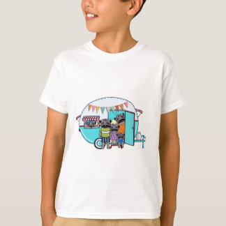 Vintage Anhänger-Möpse T-Shirt