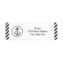 Vintage Ankerfunktion - Rücksendeadressen-Aufklebe