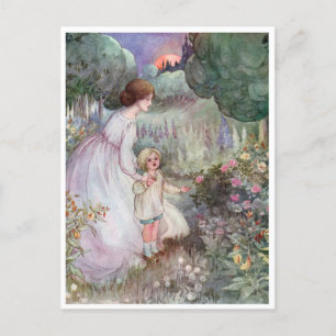 Vintage Anne Anderson Kind und Mutter Postkarte