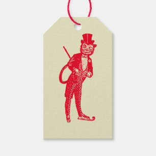 Vintage anspruchsvolle Opernkatze Geschenkanhänger