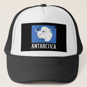 Vintage Antarktis-Flagge Truckerkappe