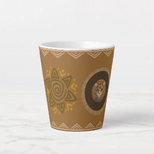 Vintage, Antik-Katze, altes Motiv Kunst Latte Tass Milchtasse