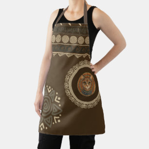 Vintage, Antik-Katze, altes Motiv Kunst Schürze