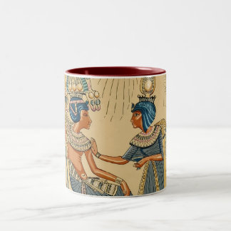 Vintage antike alte ägyptische Abgabe Zweifarbige Tasse
