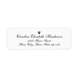 Vintage antike Bee Classic Script-Rücksendeadresse