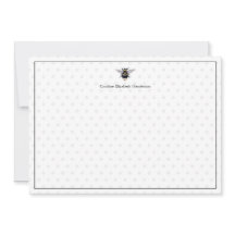 Vintage antike Biene Polka Dot Personalisiert
