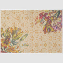 Vintage antike Blumendekoupage