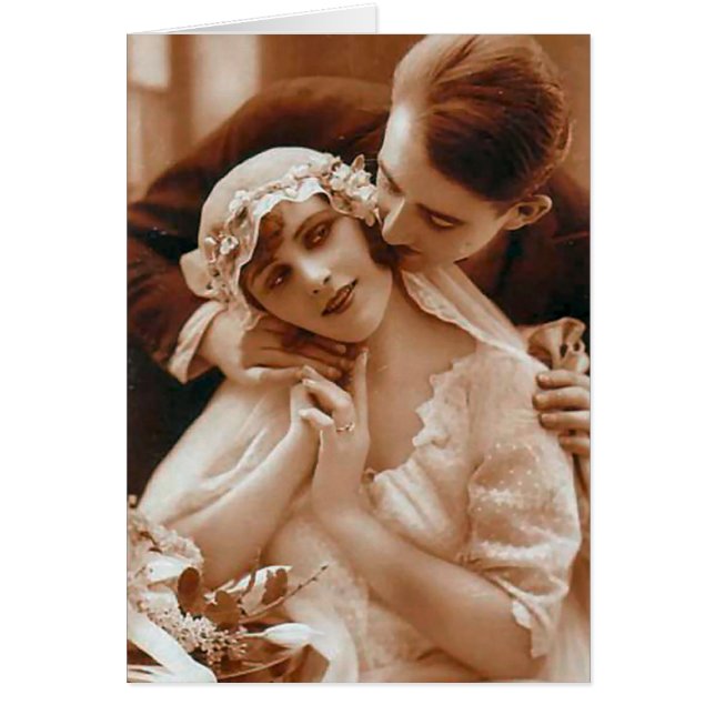 Vintage antike Braut und Groom Romantische Geschen (Vorne)