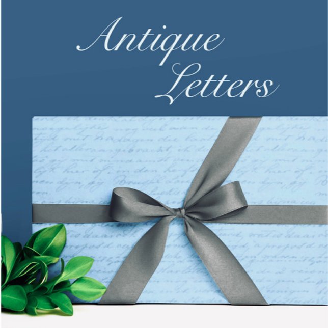 Vintage antike Buchstaben verblasst pink Geschenkpapier (Love letters?)