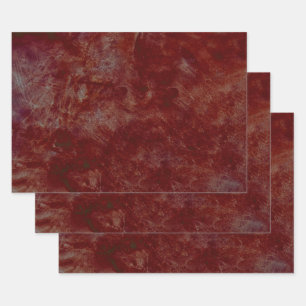 Vintage antike dunkelbraune Textur Geschenkpapier Set