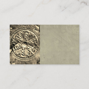 Vintage antike Lederdesignkarte Visitenkarte