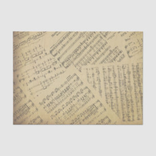 Vintage antike Musiknote Mustermusiker Seidenpapier