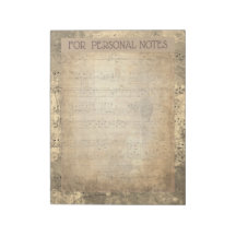 Vintage antike Musiknoten Papier ephemere