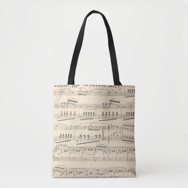 Vintage antike Musiktasche Tasche (Vorderseite)