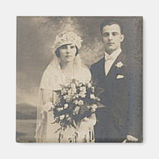 Vintage antike romantische Foto Magnet