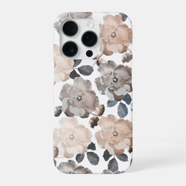 Vintage antike Rose iPhone 16 Handy Pro Hülle (Rückseite)