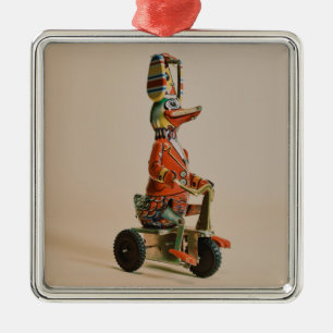 Vintage antike Spielzeughalle auf dem Bike Ornament Aus Metall