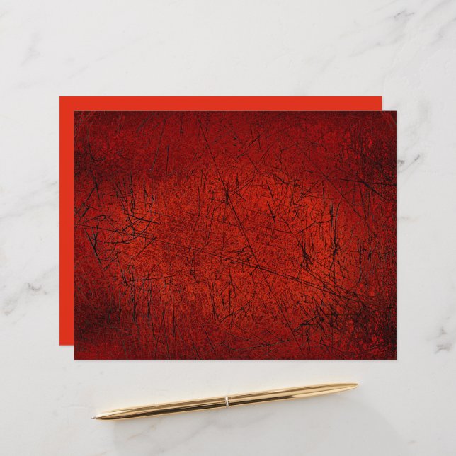 Vintage antike Textur dunkelrote schwarze Kratzer (Vorderseite/Rückseite Beispiel)