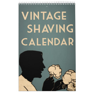 Vintage Antike, welche die moderne Mann-Anzeigen Kalender
