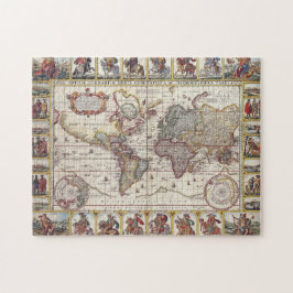 Vintage antike Weltkarte