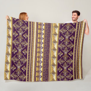 Vintage Antiker Stil - nahtloses Muster 2 Fleecedecke