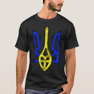 Vintage Antikes Tryzub Ukrainisches Symbol Ukraine T-Shirt