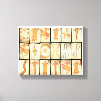 "Vintage Apache Drawings" Leinwanddruck