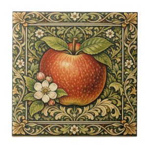 Vintage Apfelmalerei  Fliese