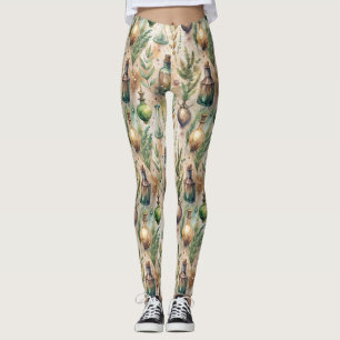 Vintage Apothekarflaschen Muster (3) Leggings