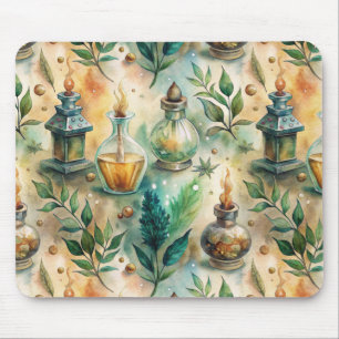 Vintage Apothekarflaschen Muster (4) Mousepad