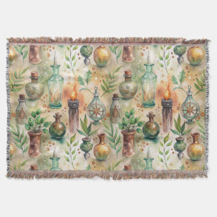 Vintage Apothekarflaschen Muster (5) Decke