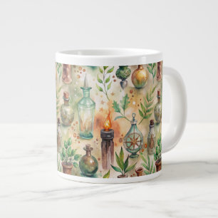 Vintage Apothekarflaschen Muster (5) Jumbo-Tasse