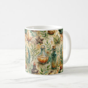 Vintage Apothekarflaschen Muster (6) Kaffeetasse