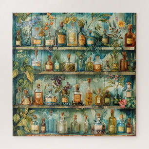 Vintage Apotheker-Schrank Aquarelle