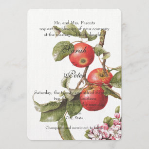Vintage Apple Blossom-Einladung Einladung