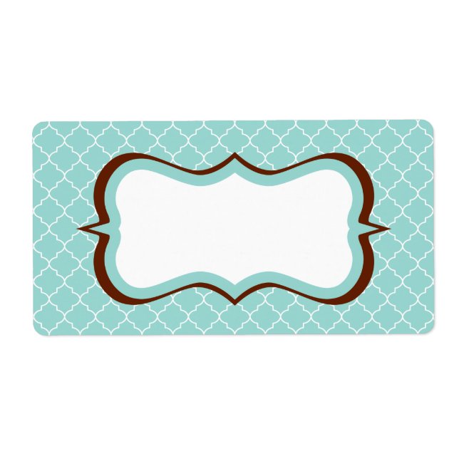 Vintage Aqua Lace Labels (Vorne)