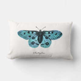 Vintage aquamarine blaue lendenkissen