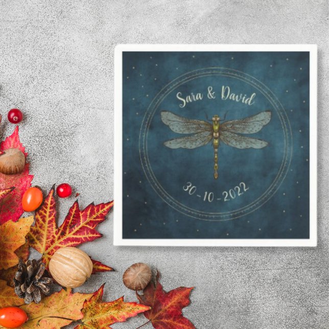 Vintage Aquamarine Dunkelgotik Serviette (Von Creator hochgeladen)