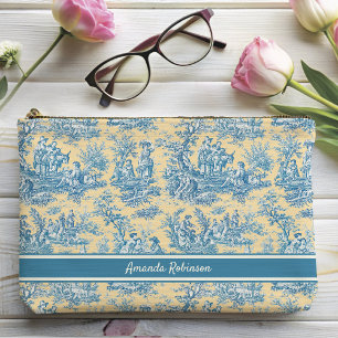 Vintage, aquamarine, gelbliche Joule Zubehörtasche