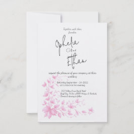 Vintage Aquarellmühle Hochzeit Einladung