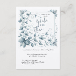 Vintage Aquarellmühle Hochzeit Einladung