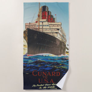 VINTAGE AQUITANIENREISE STRANDTUCH