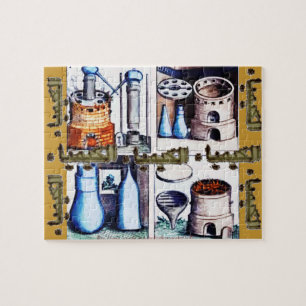 "Vintage- Arabisch-الكيمياء-Alchemie-Werkzeuge"