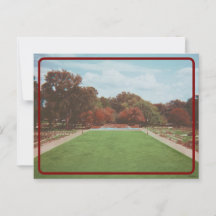 Vintage-Arboretum-Landschaftspostkarte
