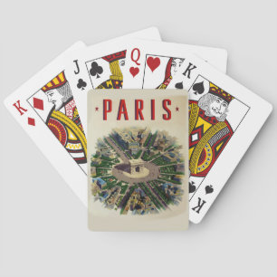 Vintage Arc de Triomphe Paris Spielkarten