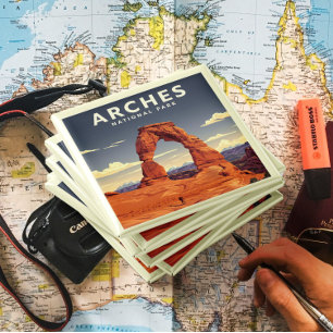 Vintage Arches Nationalpark Button